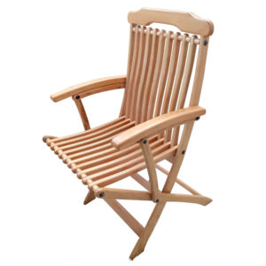 Chaise pliante en bois massif modèle Soleil CH005